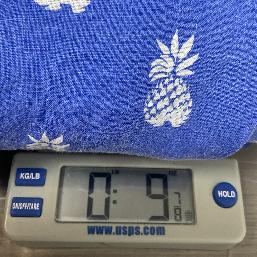 Ralph Lauren Shirt Mens 3XB Blue Short Sleeve 100% Linen Pineapple Hawaiian - Picture 10 of 10